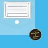 Pack of 50 A4 Clear Plastic Press Stud Document Wallets Button Folders with ID Holder | Home | Office