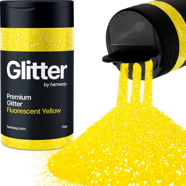 Glitter Shaker Fluorescente Giallo Viso Nail Art Tumbler Natale Festival Accessori Fine Craft Resina Cosmetica 130g/4.6oz