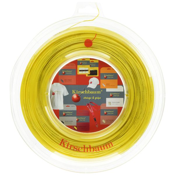 Kirschbaum Reel Competition Tennis String, 1.30mm/16-Gauge, Yellow