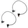 JRSHOME Upgraded 2-Pack 30cm/11.8inch Charging Data Transfer Cable Wire for DJI Mavic Air 2 Drone Remote Controller RC Type-C for USB Android