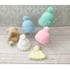 Crochet Pattern for Baby Pull-On Hats, 5 Sizes, Double Knitting, CP501