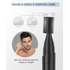 GAERUO Electric Eyebrow Trimmer, Painless Portable Eyebrow Shaper Trimmer Kit for Women Men, Eyebrow Hair Trimmer with Battery for Face Lips Armpit Leg Body