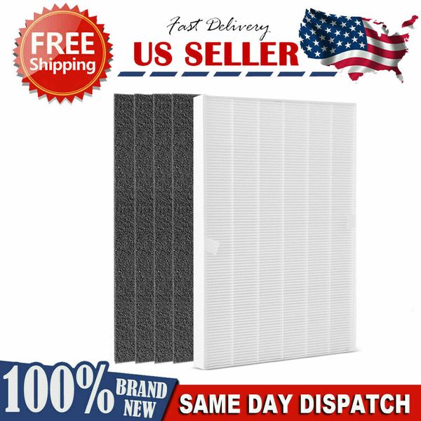 For Winix 115115 True HEPA Filter & 4 Carbon Pre-Filters Replacement A