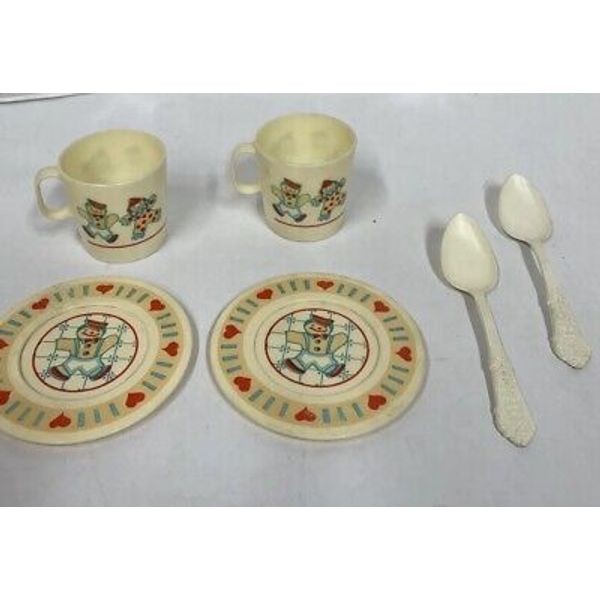 Vintage Chilton Toys 6 Piece Tea Cup And Platter Set