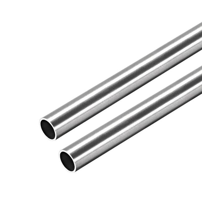 uxcell 6063 Aluminum Tube, 3mm 4mm 5mm OD x 2mm Inner Dia 300mm Length  Seamless Round Pipe Tubing, Pack of 3
