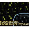 4Keyboard Glowing Fluorescent Programmer Dvorak New Keyboard Labels