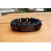 Firefighter Fireman Red Line Nylon Paracord Survival Bracelet .