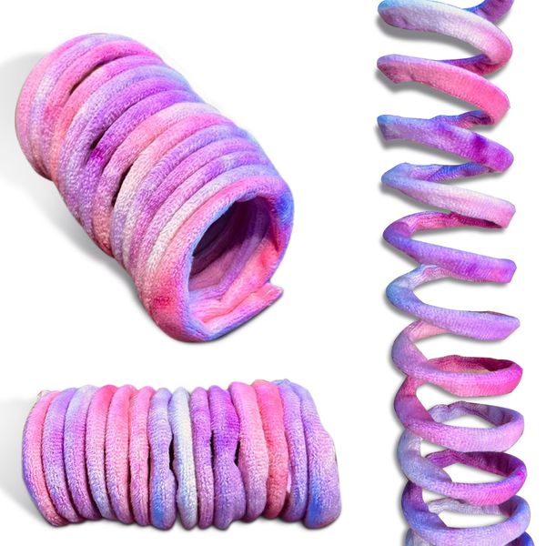 Generic Spiral Spring Cat Toy with Catnip - Plastic Coil Spring and Soft Cloth Covering - Engaging Catnip Toy for Playful Indoor Cats - Interactive Cat Toys for Indoor Cats, Purple