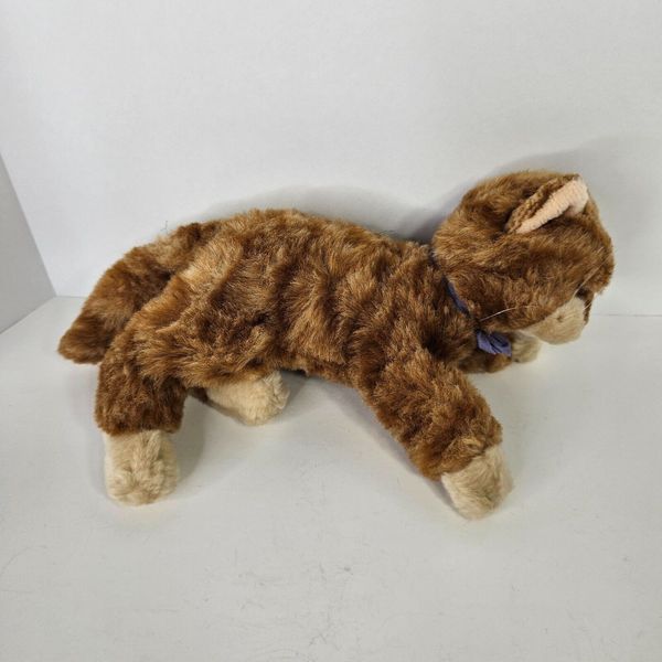 Russ Berrie Sweet Pea Ginger Striped Cat Plush Stuffed Animal 10"