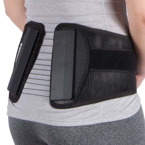 Ottobock The S.P.I.N.E. Adjustable Lower Back Brace with Pulley System - Lumbar Back Support Belt for Men and Women - Compression to Relieve Lower Back Pain & Spine Pressure, Small