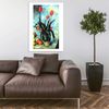 Spiffing Prints Paul Cezanne - Blue Room and Vase - Small - Matte - Framed