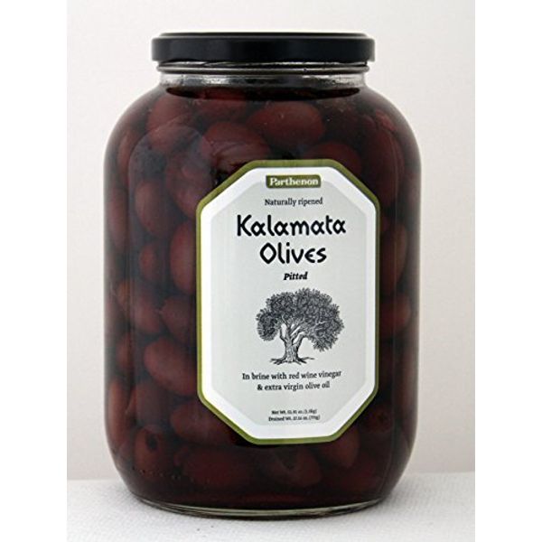 52.91oz Parthenon Pitted Kalamata Olives in Brine with Red Wine Vinegar & Extra Virgin Olive Oil by Parthenon