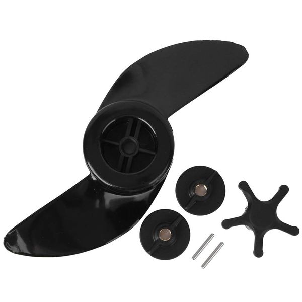 Alomejor 2 Blätter Marine Propeller Leichter Ersatzpropeller für Motorboot Propeller Elektromotor Außenborder