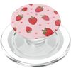 Cute Pink Strawberry PopSockets PopGrip for MagSafe