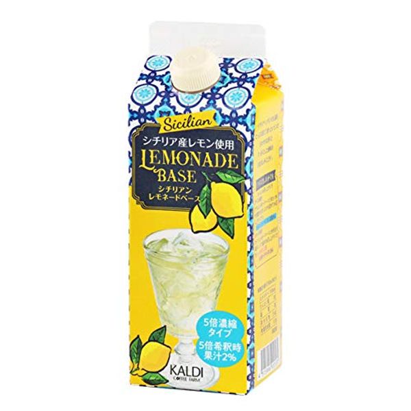 KALDI Original Sicilian Lemonade Base, 16.9 fl oz (500 ml)