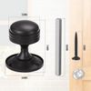 Bwintech 1 Set Ringed Mortice Door Knobs,Black Finishing Pull Door Handle Knobs for Interal Doors