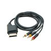 OSTENT RCA AV Audio Video Optical Cable Cord Compatible for Microsoft Xbox 360 Console Video Game