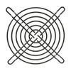 1 x 80MM FAN GUARD BLACK