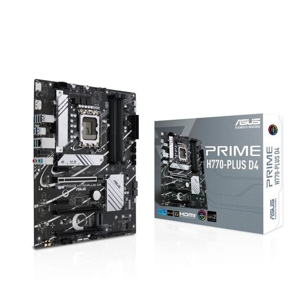 ASUS INTEL 13.12th Generation LGA1700 Compatible with H770 ATX Motherboard PRIME H770-PLUS D4 / Domestic Authorized Dealer