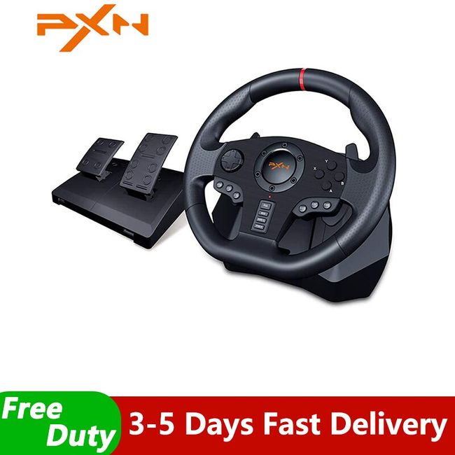 PXN-V9 Racing Gaming Steering Wheel Pedals Set Bus Driving Simulator for  Xbox PC