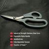 Clauss 18516 7-Inch Titanium Bonded Ultra Flex Bent Shear - Grey