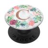 Rose Gold Letter C Marble PopSocket Monogram Initial C PopSockets PopGrip: Swappable Grip for Phones & Tablets