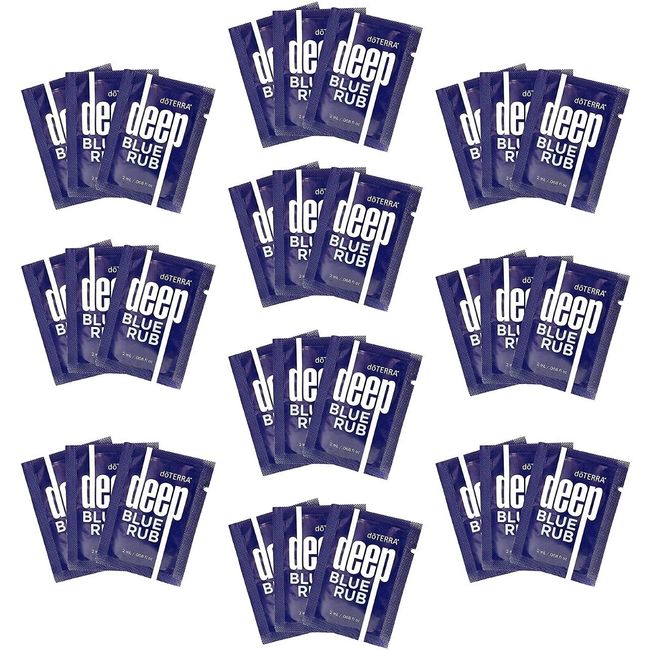 doTERRA Deep Blue Rub Sample Packets of 2-ml Each, 30-Packets Total