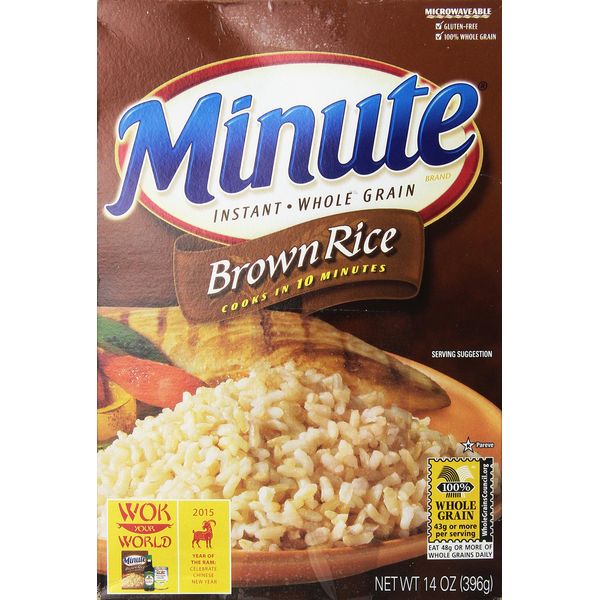 Minute Brown Rice 10 minute Instant Whole Grain Rice 14 oz (pack of 2)