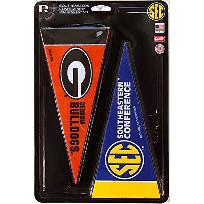 NCAA Mini Pennant Set, SEC Conference Set, New