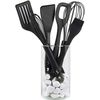 Lurch 240601 Smart Tool Silicone Cooking Spoon with Nylon Core, Black, 28 cm