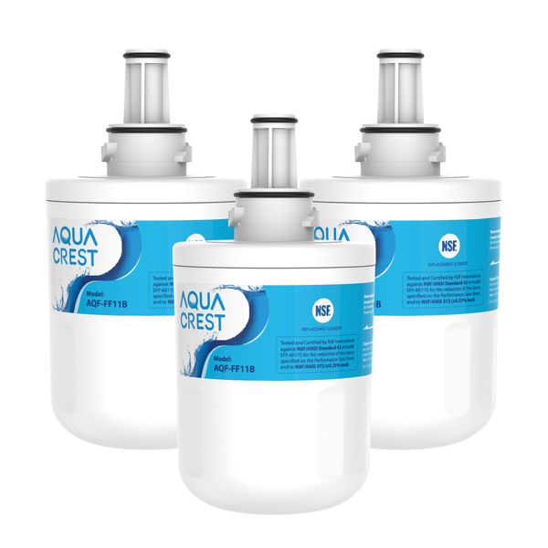 AQUA CREST DA29-00003G Fridge Water Filter, Compatible with Samsung® Aqua Pure Plus DA29-00003G, DA29-00003B DA97-06317A DA61-00159A, HAFCU1/XAA, HAFIN2/EXP, WF289 (3)