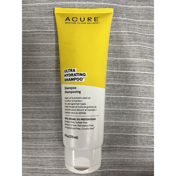 Acure Ultra Hydrating Shampoo 8-oz Argan Oil & Pumpkin Seed Oil Dry Damaged Hair