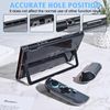 DLseego Case Compatible with Switch 2,Transparent Dockable Hard Protective Shell with 2 PCS Soft Handle Cover