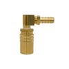 Quick Disconnect Mold Coolant Coupler 3/8” Body x 3/8” Hose Barb Brass