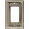 Brainerd 64176 Architectural Collection Single Decorator Wall Plate, Satin Nickel
