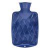 Fashy 3D Single Ribbed Navy Blue Small 0.8L Hot Water Bottle
