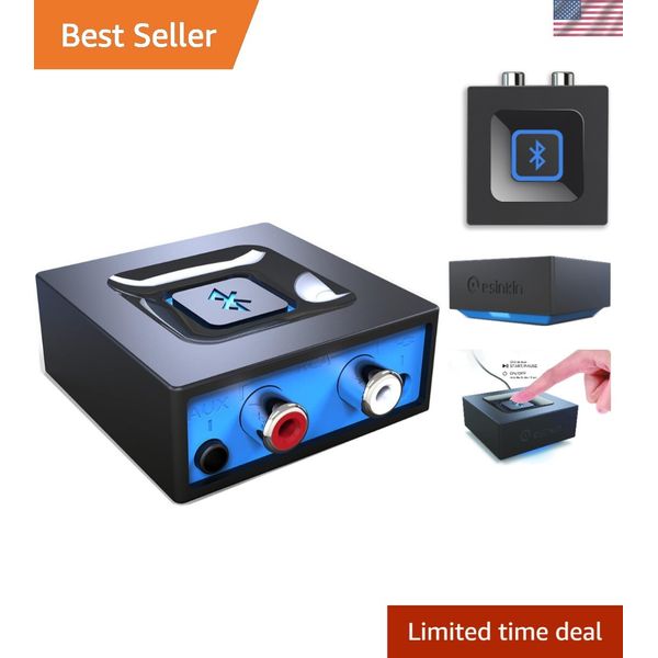 Easy Setup Bluetooth Adapter for Home Stereo & Powered Speakers - 30 ft Range