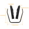 Universal Sliders Dual Locking Racing Bucket Seat Mounting Brackets Base Rail