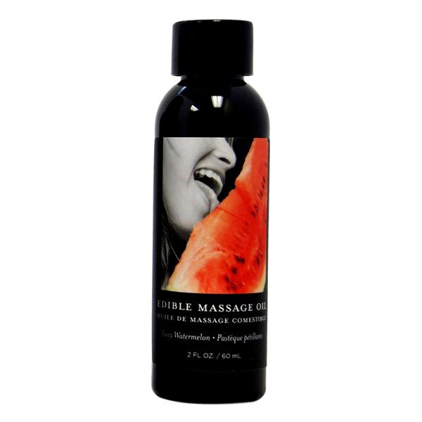 Earthly body Watermelon Edible Massage Oil - 2oz / 60ml MSE204