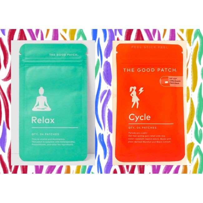 The Good Patch RELAX when U CYCLE | 2 Packs, 8 Patches | Women Recovery Set!