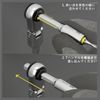 711L Hex End Flex Head 1/4" EDC Ratchet Wrench with T-Handle - Portable Mini Ratchet Tool, Socket, Extension Function, Everyday Carry (With Socket Adapter)