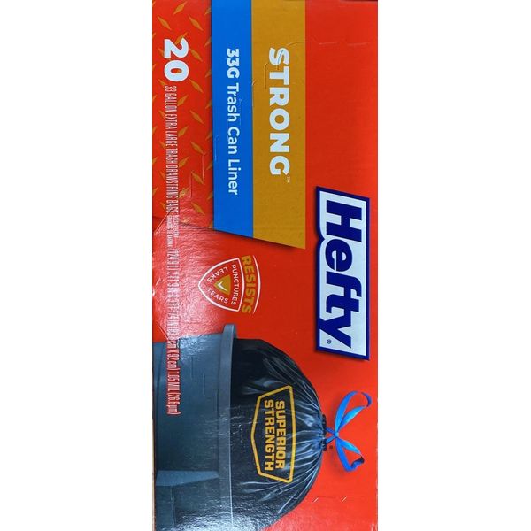 Hefty 20 Count 33 Gallon Cinch Sak® Extra Large Trash Bags E86725