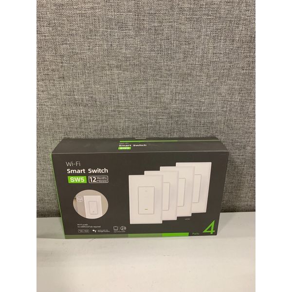 Gosund 4 pack Smart Light Switch / SW5 White - Smart WiFi