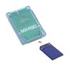 Memory Card Adapter, Replacement Memory Card Reader Adapter for PS2, Game Console Storage Card Adapter Without SD Card (Transparent Blue)