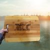 Cutting Board - Supper is Coming 14''x9.5''x.5'' Bamboo