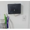 Mind Reader Wall Mount Paper Towel Dispenser Tri-Fold Holder for Restrooms Black