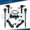 Front Inner Outer Tierod Idler 3-Groove Pitman Arm Kit for Chevy Silverado HD