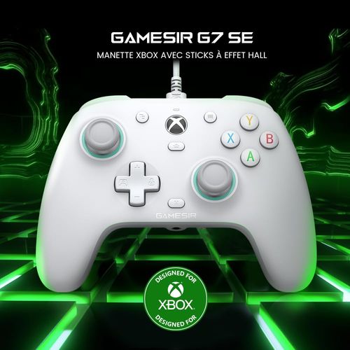 GameSir G7 SE Wired Controller for Xbox One/Xbox Series X|S/PC Gamepad Hall Effect Joystick with 3.5mm Audio Jack