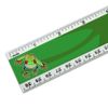 Personalized Custom 1 Line Tree Frog on Leaf 12 Inch Standard and Metric Plastic Ruler