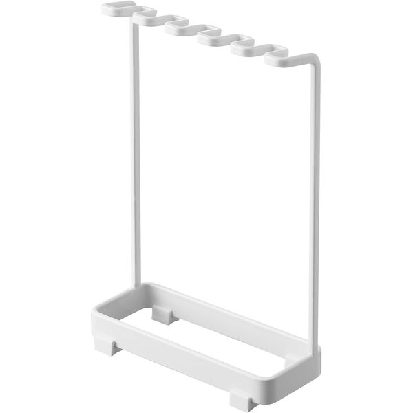 Yamazaki 4698 Toothbrush Stand, 5 Tiers, White, Approx. W 4.9 x D 2.0 x H 7.3 inches (12.5 x 5 x 18.5 cm), Tower Toothbrush Holder, Holder